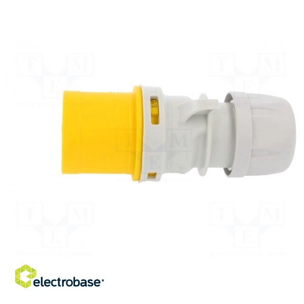 Connector: AC supply | plug | male | 16A | 110VAC | IP44 | Layout: 2P+PE image 3