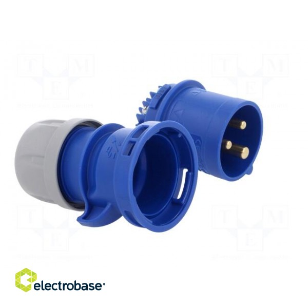 Connector: AC supply | plug | male | 16A | 230VAC | IEC 60309 | IP44 image 8