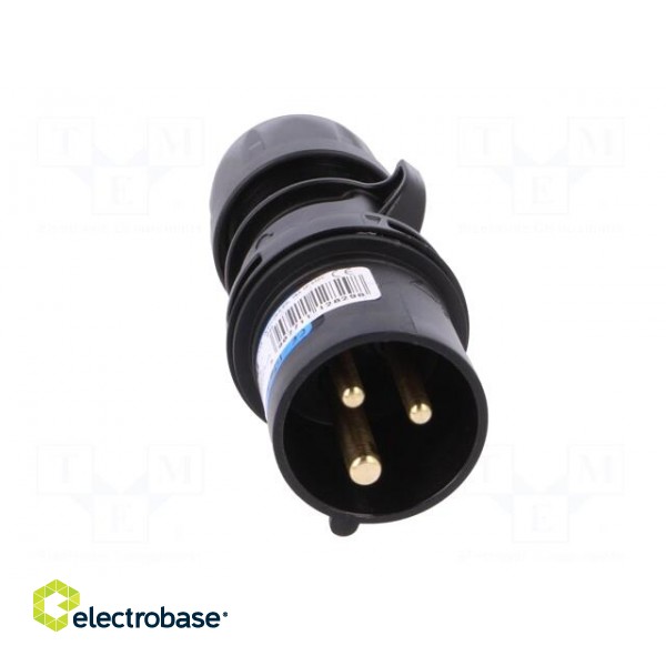 Connector: AC supply | plug | male | 16A | 230VAC | IP44 | Layout: 2P+PE image 9
