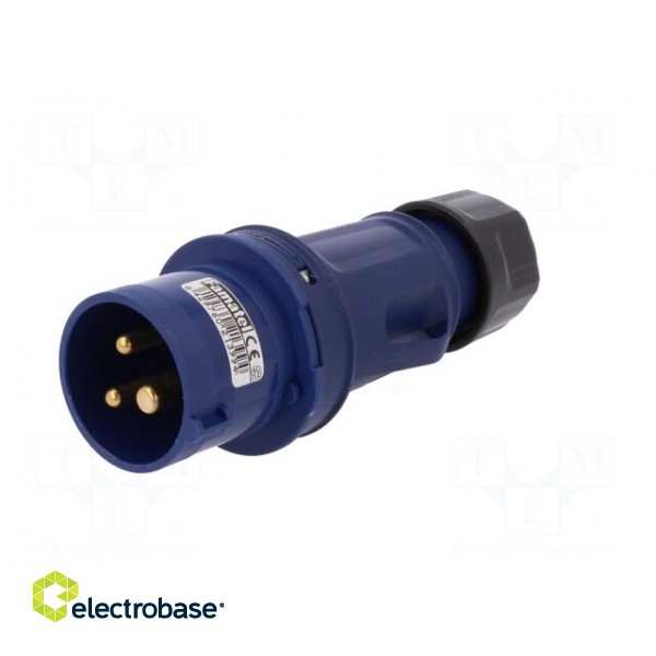 Connector: AC supply 3-phase | plug | male | 16A | 380/415VAC | IP44 image 2