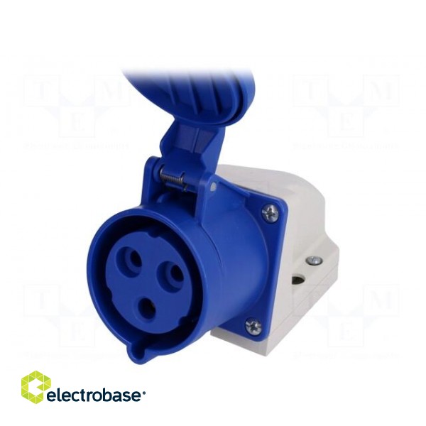 Connector: AC supply | socket | female | 32A | 230VAC | IEC 60309 | IP44 фото 1