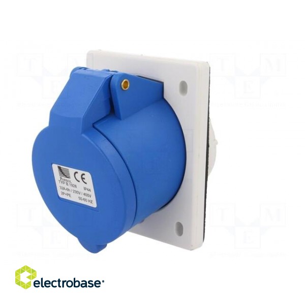 Connector: AC supply | socket | female | 32A | 400VAC | IEC 60309 | IP44 фото 3