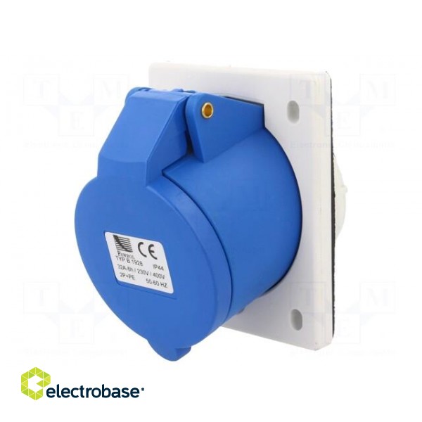 Connector: AC supply | socket | female | 32A | 400VAC | IEC 60309 | IP44 фото 1