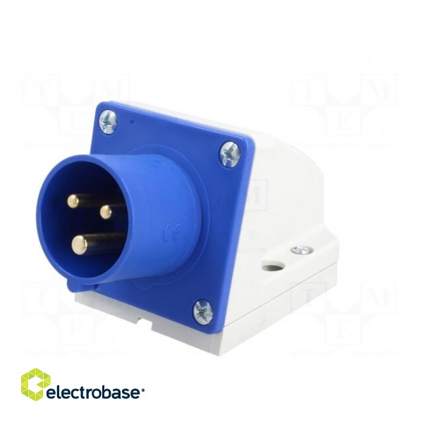 Connector: AC supply | socket | male | 16A | 230VAC | IEC 60309 | IP44 фото 2