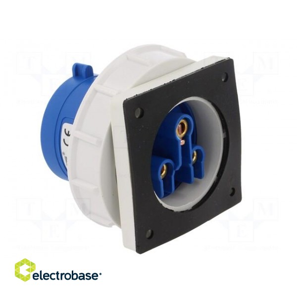 Connector: AC supply | socket | male | 32A | 400VAC | IEC 60309 | IP67 фото 4
