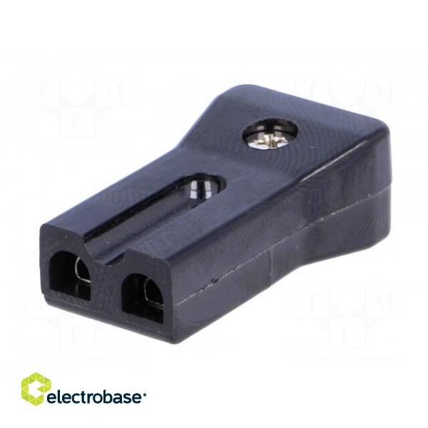 Connector: AC supply | plug | 3A | 230VAC | IEC 60320 | for cable | PIN: 2 image 2