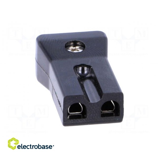 Connector: AC supply | plug | 3A | 230VAC | IEC 60320 | for cable | PIN: 2 image 9