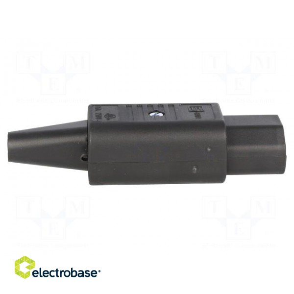Connector: AC supply | plug | female | 10A | 250VAC | IEC 60320 | 8.5mm paveikslėlis 7