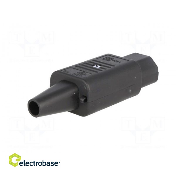 Connector: AC supply | plug | female | 10A | 250VAC | IEC 60320 | 8.5mm paveikslėlis 6