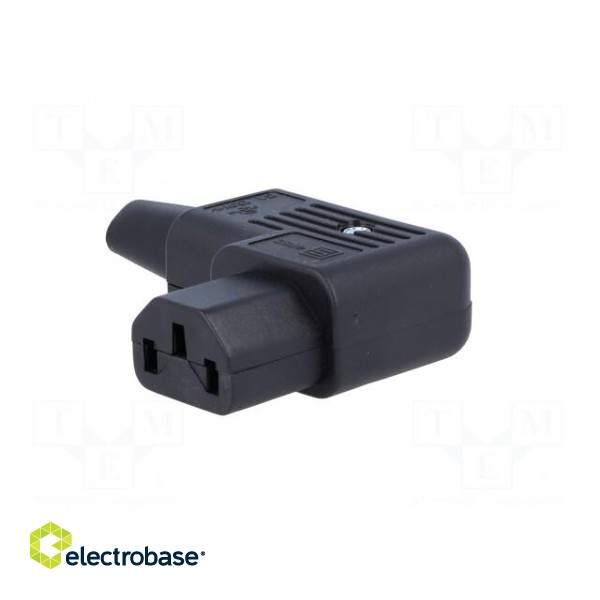 Connector: AC supply | plug | female | 10A | 250VAC | IEC 60320 | C13 (F) image 2