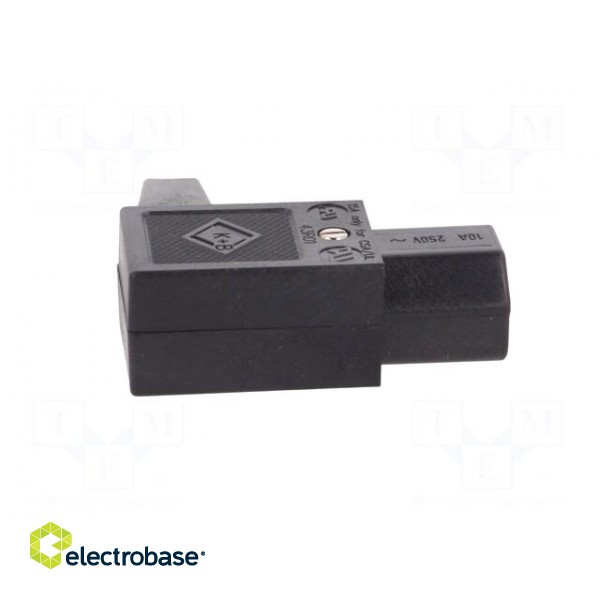 Connector: AC supply | plug | female | 10A | 250VAC | IEC 60320 | C13 (F) image 7