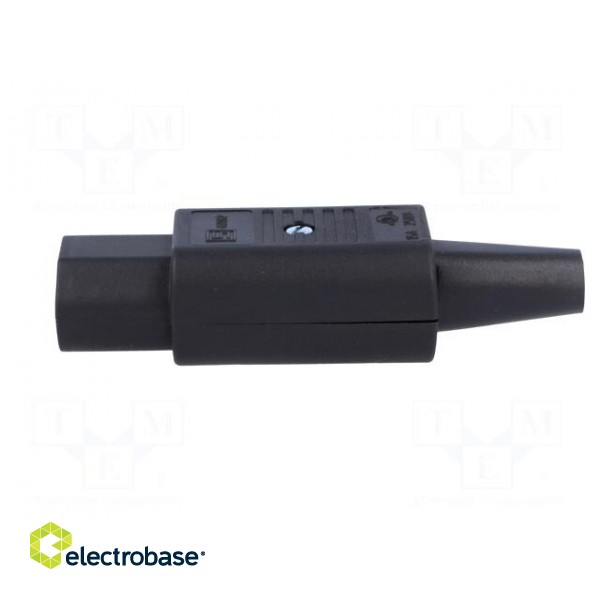 Connector: AC supply | plug | female | 10A | 250VAC | IEC 60320 | C13 (F) image 3