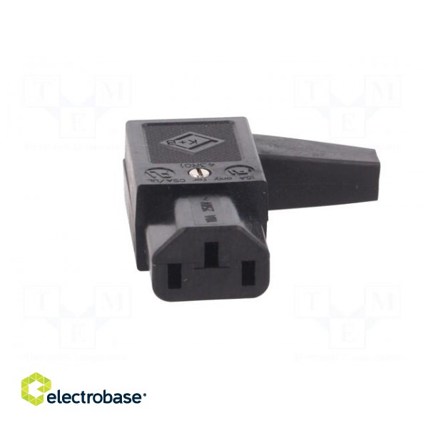 Connector: AC supply | plug | female | 10A | 250VAC | IEC 60320 | C13 (F) image 9