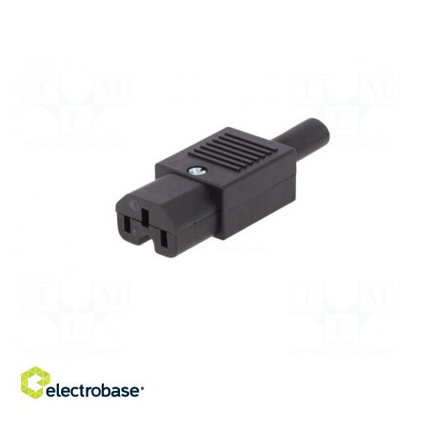 Connector: AC supply | plug | female | 10A | 250VAC | IEC 60320 | C13 (F) фото 2