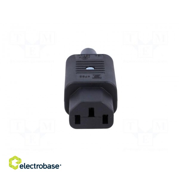 Connector: AC supply | plug | female | 10A | 250VAC | IEC 60320 | C13 (F) фото 9