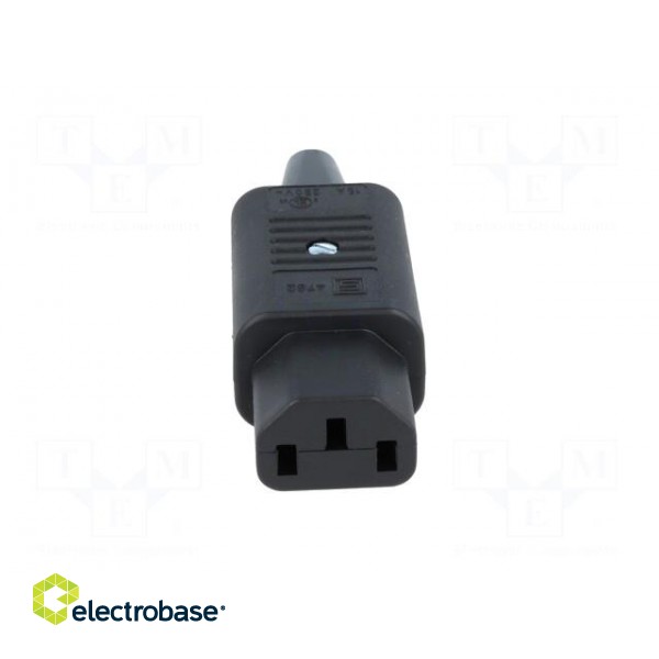 Connector: AC supply | plug | female | 10A | 250VAC | IEC 60320 | C13 (F) image 9