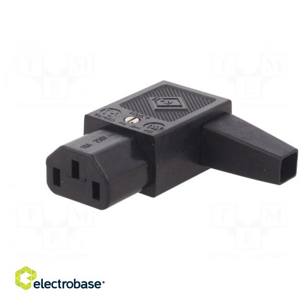 Connector: AC supply | plug | female | 10A | 250VAC | IEC 60320 | C13 (F) image 2