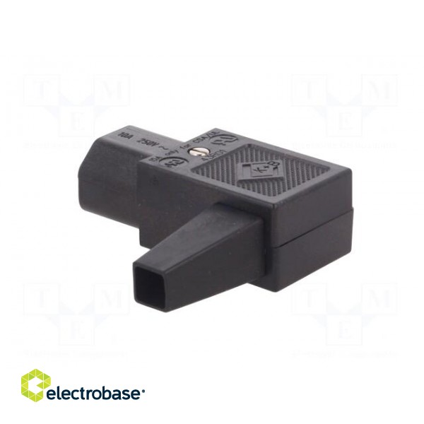 Connector: AC supply | plug | female | 10A | 250VAC | IEC 60320 | C13 (F) фото 4