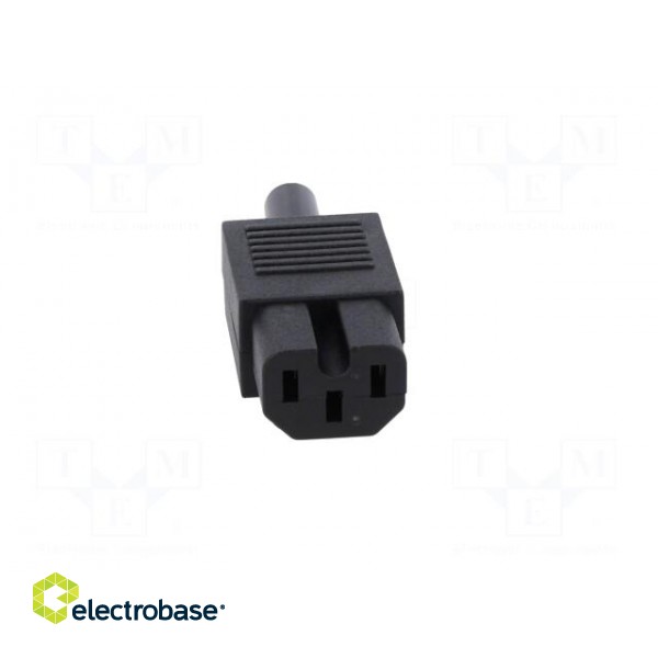 Connector: AC supply | plug | female | 10A | 250VAC | IEC 60320 | C15 image 9