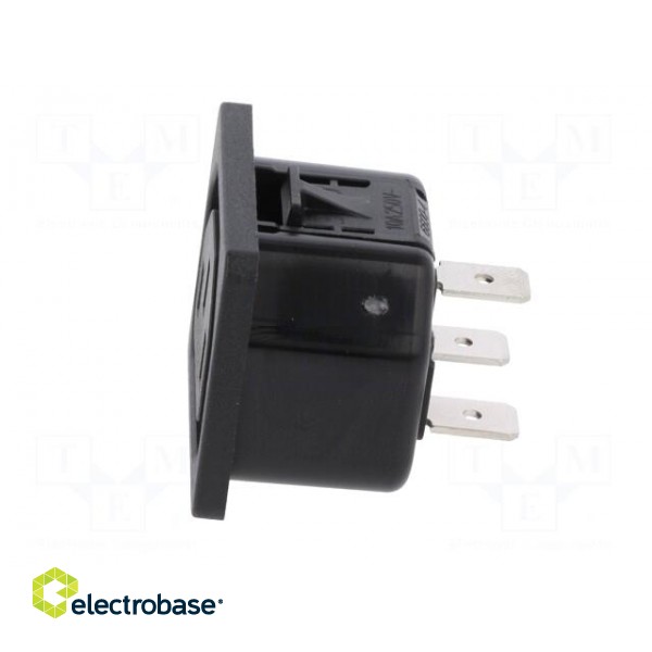 Connector: AC supply | socket | female | 10A | 250VAC | IEC 60320 | IP30 image 3