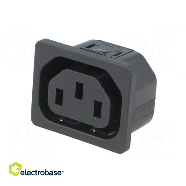 Connector: AC supply | socket | female | 10A | 250VAC | IEC 60320 | IP30 image 2