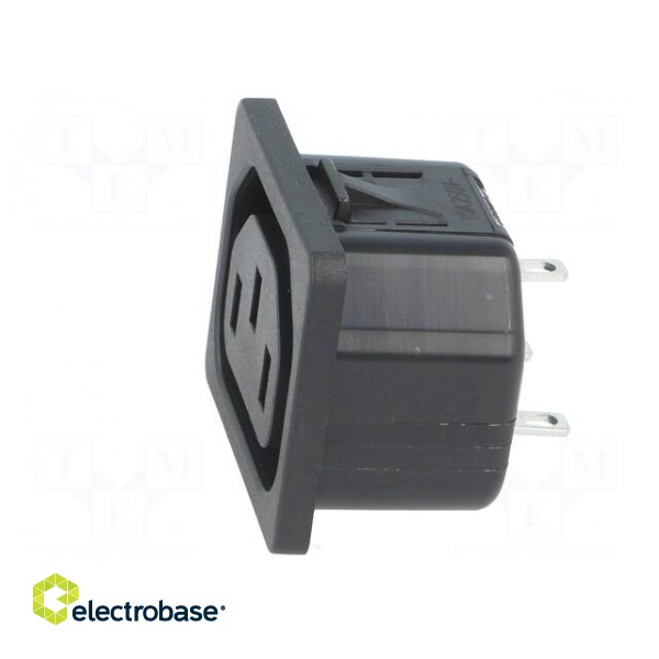 Connector: AC supply | socket | female | 10A | 250VAC | IEC 60320 фото 3