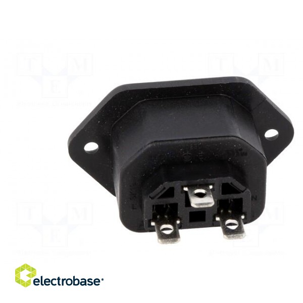 Connector: AC supply | socket | female | 10A | 250VAC | IEC 60320 image 5