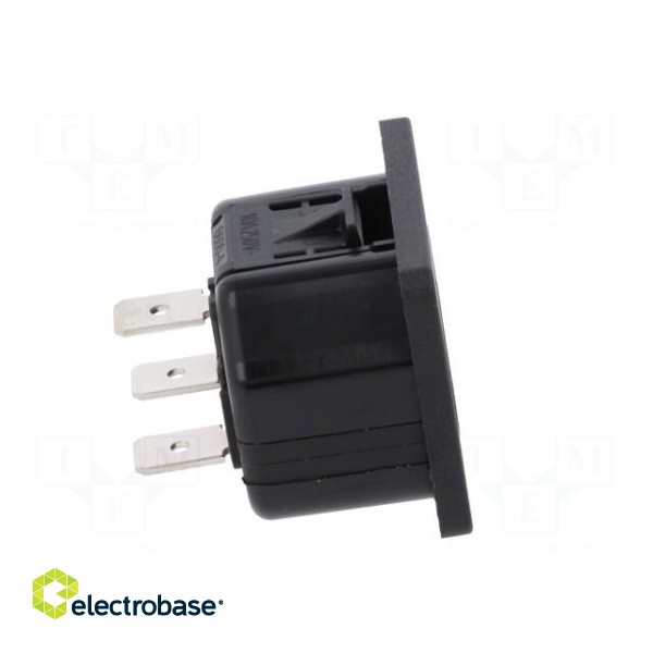 Connector: AC supply | socket | female | 10A | 250VAC | IEC 60320 paveikslėlis 7