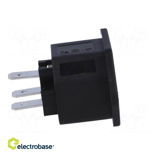 Connector: AC supply | socket | female | 10A | 250VAC | IEC 60320 paveikslėlis 7