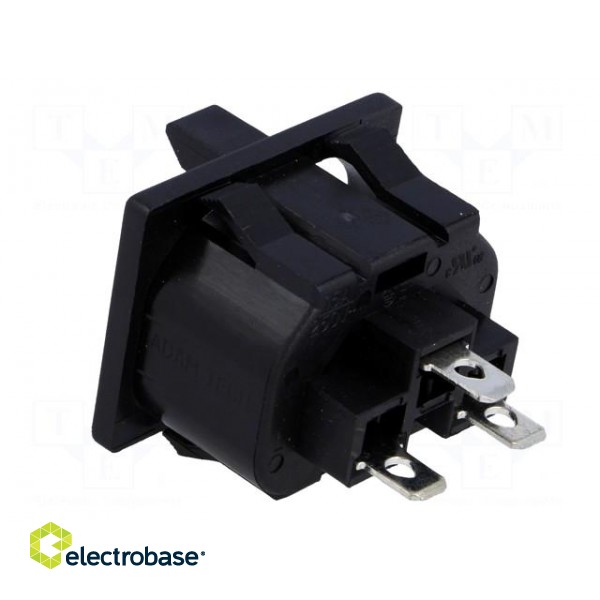 Connector: AC supply | socket | female | 10A | 250VAC | IEC 60320 image 4
