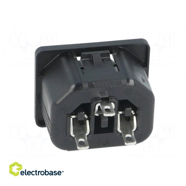 Connector: AC supply | socket | female | 10A | 250VAC | IEC 60320 image 5