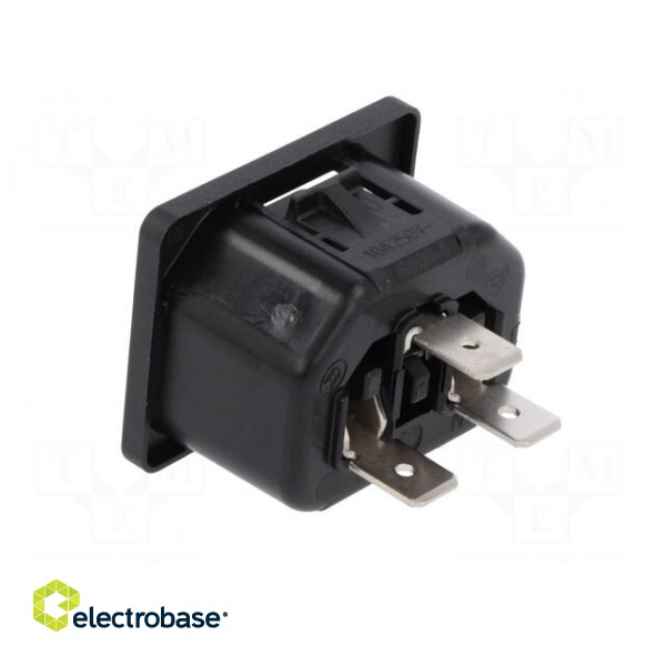 Connector: AC supply | socket | female | 10A | 250VAC | IEC 60320 paveikslėlis 4