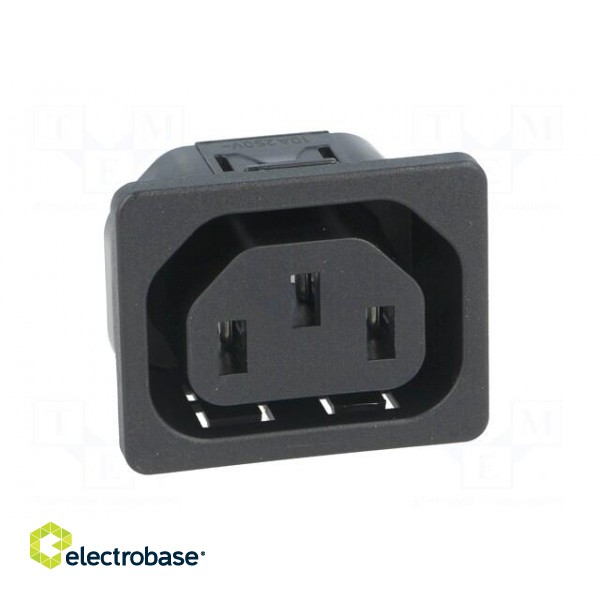 Connector: AC supply | socket | female | 10A | 250VAC | IEC 60320 фото 9