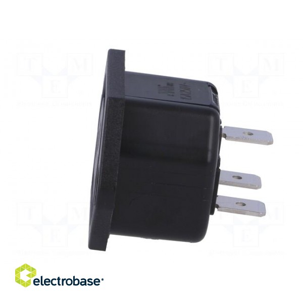 Connector: AC supply | socket | female | 10A | 250VAC | IEC 60320 | IP30 paveikslėlis 3