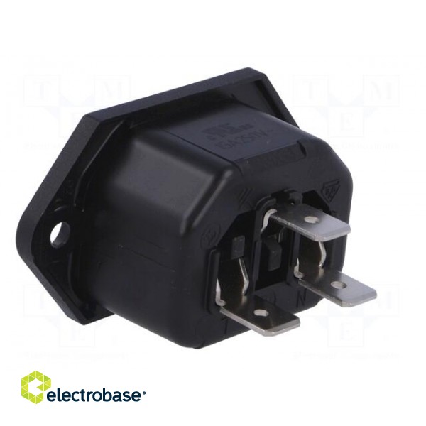Connector: AC supply | socket | female | 10A | 250VAC | IEC 60320 | IP30 paveikslėlis 4