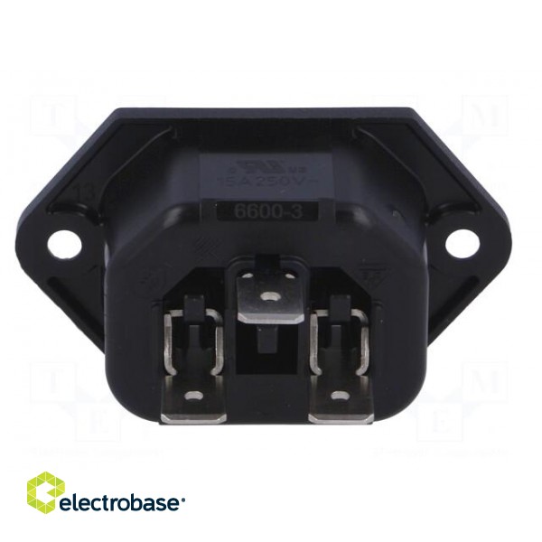 Connector: AC supply | socket | female | 10A | 250VAC | IEC 60320 | IP30 фото 5