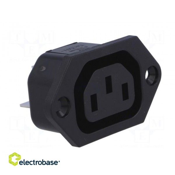 Connector: AC supply | socket | female | 10A | 250VAC | IEC 60320 | IP30 фото 8