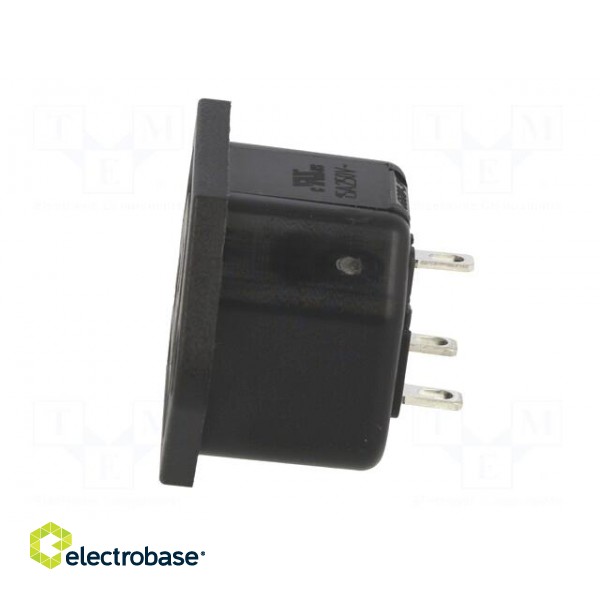 Connector: AC supply | socket | female | 10A | 250VAC | IEC 60320 image 3