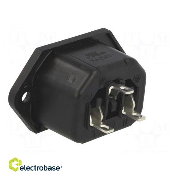 Connector: AC supply | socket | female | 10A | 250VAC | IEC 60320 image 4