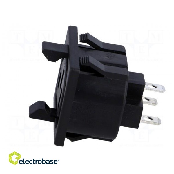 Connector: AC supply | socket | female | 10A | 250VAC | IEC 60320 paveikslėlis 3