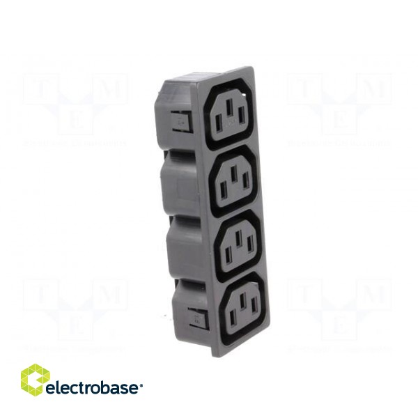 Connector: AC supply | socket | female | 10A | 250VAC | IEC 60320 фото 8