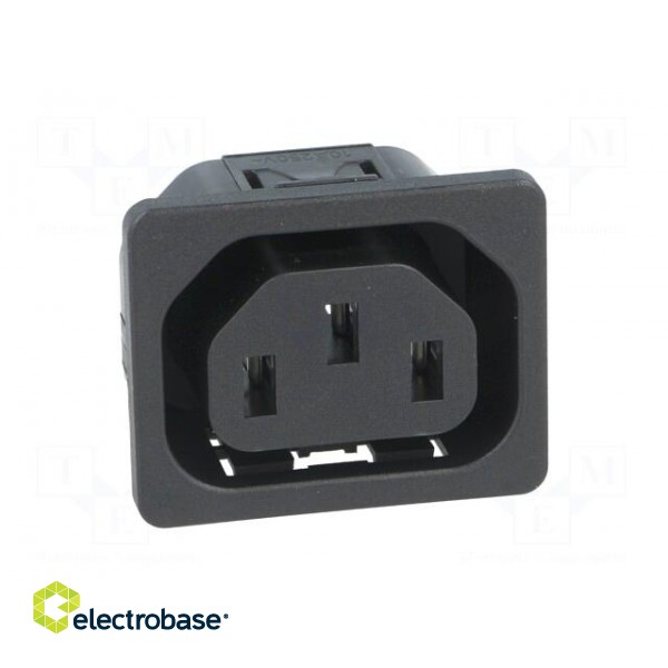 Connector: AC supply | socket | female | 10A | 250VAC | IEC 60320 | IP30 image 9