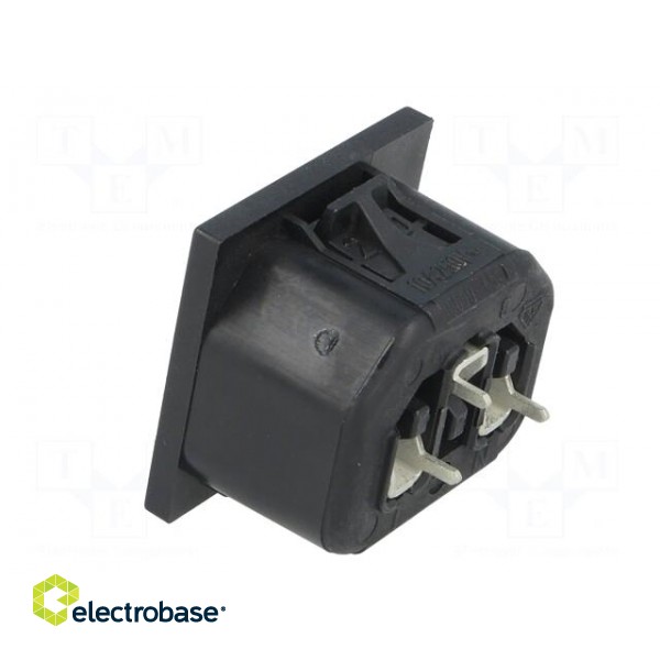 Connector: AC supply | socket | female | 10A | 250VAC | IEC 60320 | THT image 4