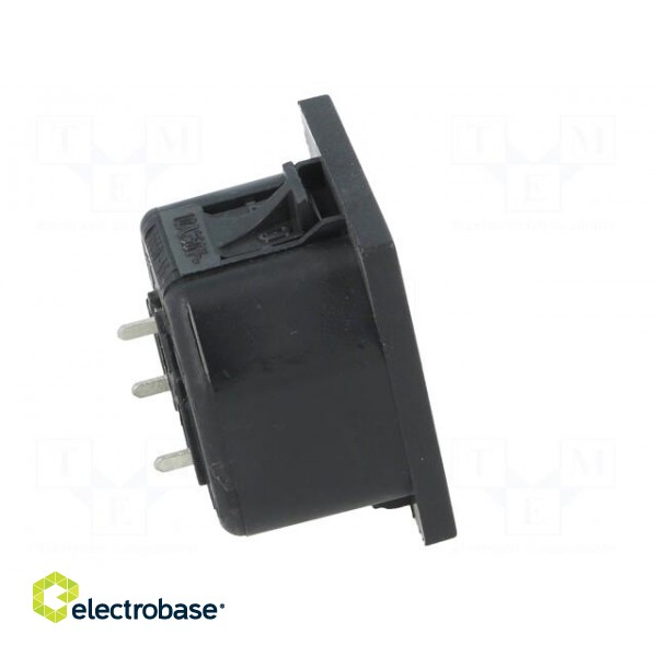 Connector: AC supply | socket | female | 10A | 250VAC | IEC 60320 | THT image 7