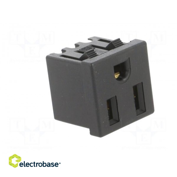 Connector: AC supply | socket | female | 15A | 125VAC | NR010 | IP20 фото 8