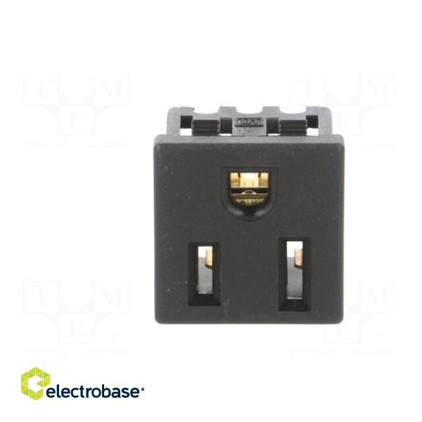 Connector: AC supply | socket | female | 15A | 125VAC | NR010 | IP20 фото 9