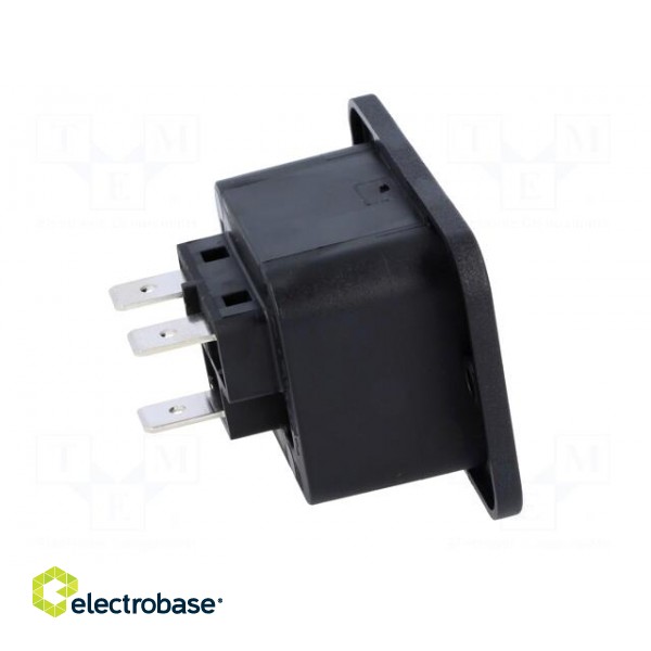 Connector: AC supply | socket | female | 16A | 250VAC | IEC 60320 image 7