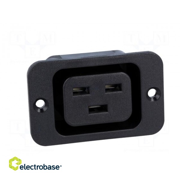 Connector: AC supply | socket | female | 16A | 250VAC | IEC 60320 image 9