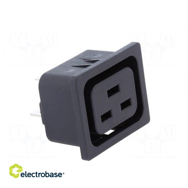 Connector: AC supply | socket | female | 16A | 250VAC | IEC 60320 image 8