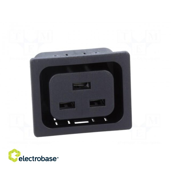 Connector: AC supply | socket | female | 16A | 250VAC | IEC 60320 image 9